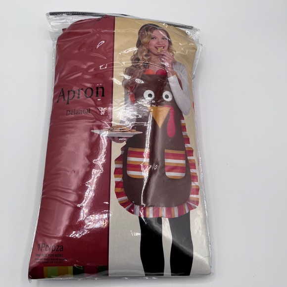 Thanksgiving Turkey apron with headband - Picture 2 of 4